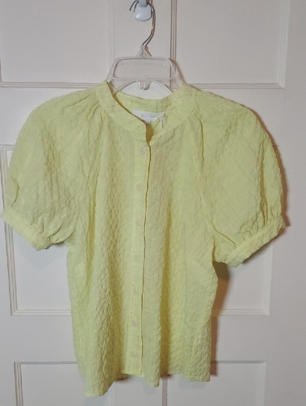 CLC By Corey Lynn Calter Sidney Blouse In Neon Yellow Size Medium